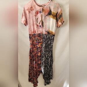 Desigual Multicolor Patchwork Dress. Size 46 (Xl)